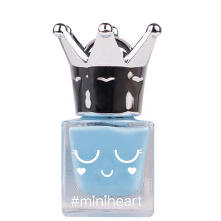 Miniheart Premium Nail Colour #PR03-Pastel Blue 11 ml สีทาเล็บ “สวย แน่น ชัด” ตั้งแต่ปาดแรก แพ็คเก็จขวดแก้วสุดน่ารัก